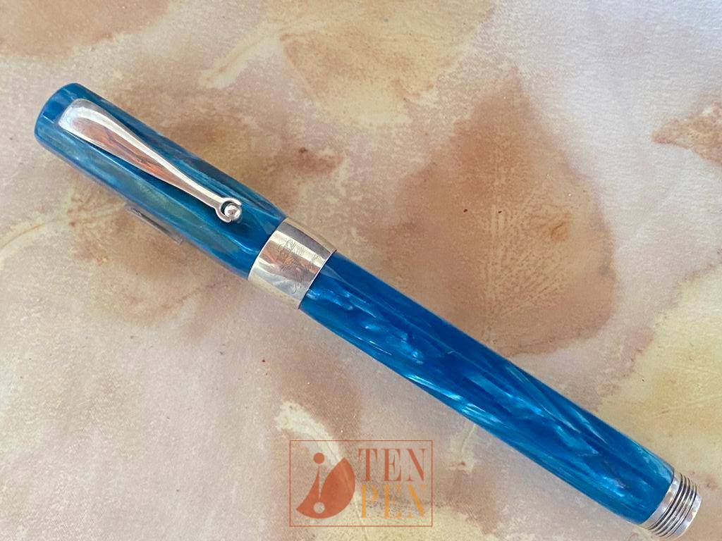 MONTEGRAPPA SYMPHONY BLUE FACETTED CELLULOID | Tenpen - By Letizia